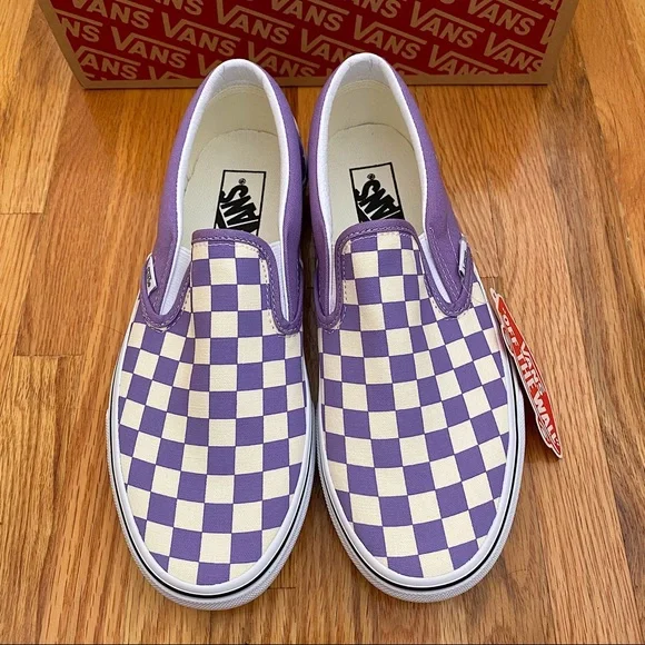 Vans Checkerboard Classic Slip On Women’s Sneakers - Picture 3 of 6